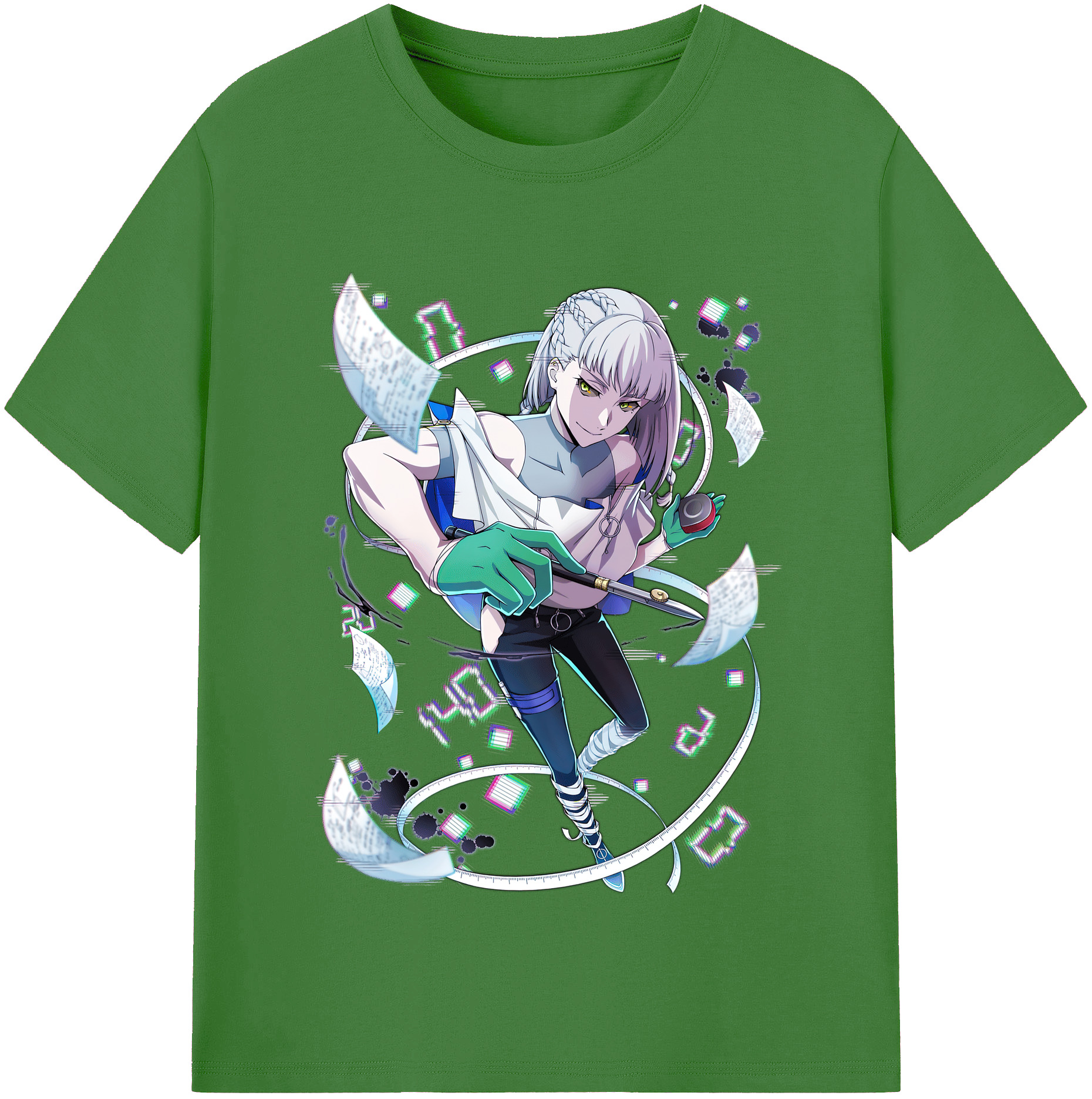 （画像用） 文豪ストレイドッグス Bungo Stray Dogs レディースカジュアルプリントTシャツ（綿100％）